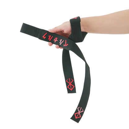 Berserk Anime Weightlifting Lifting Straps, Weight Lifting Straps Gym Power Workouts Lifting Deadlift Straps Padded Men